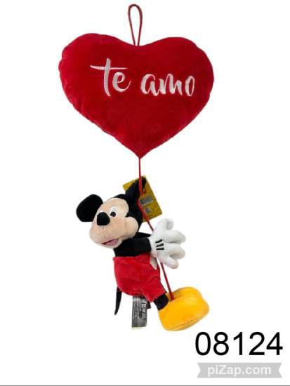 Imagen de MICKEY 42CM CORAZON COLGANDO 1.26